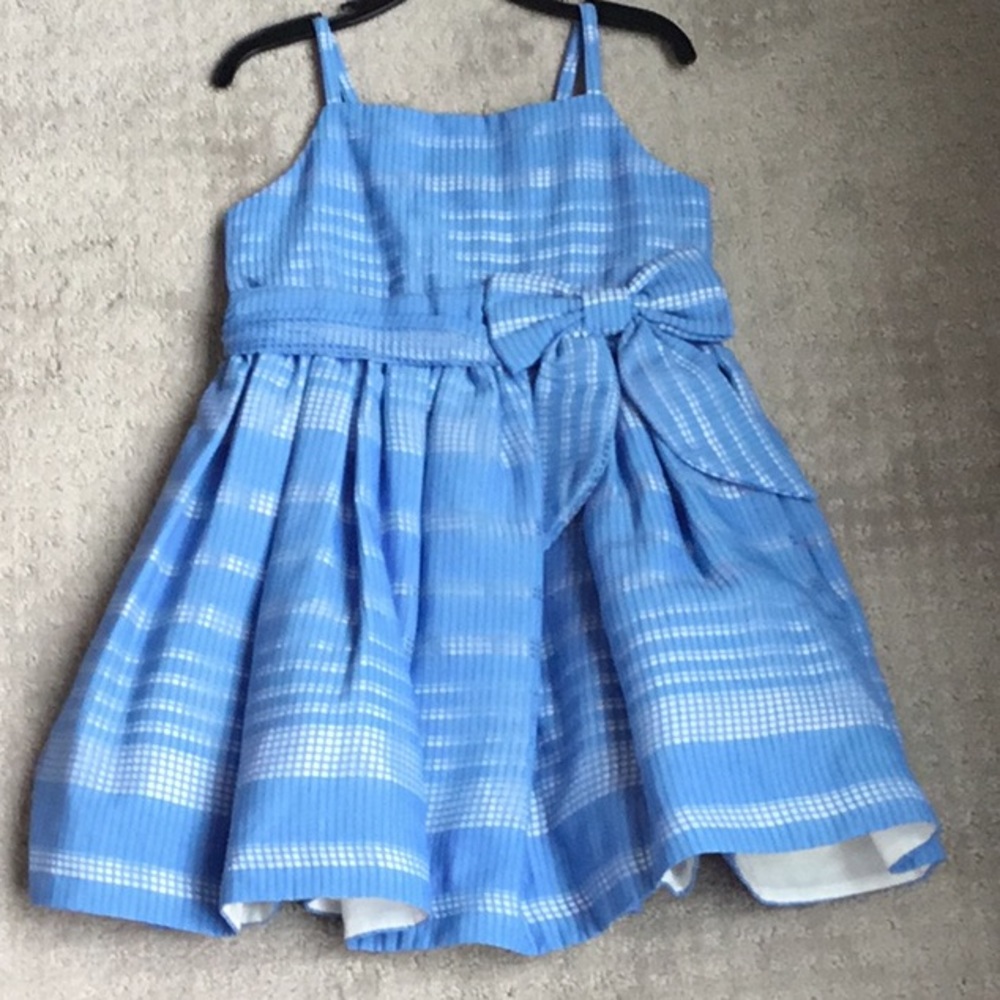 kate spade Blue Plaid Kids Formal Dress